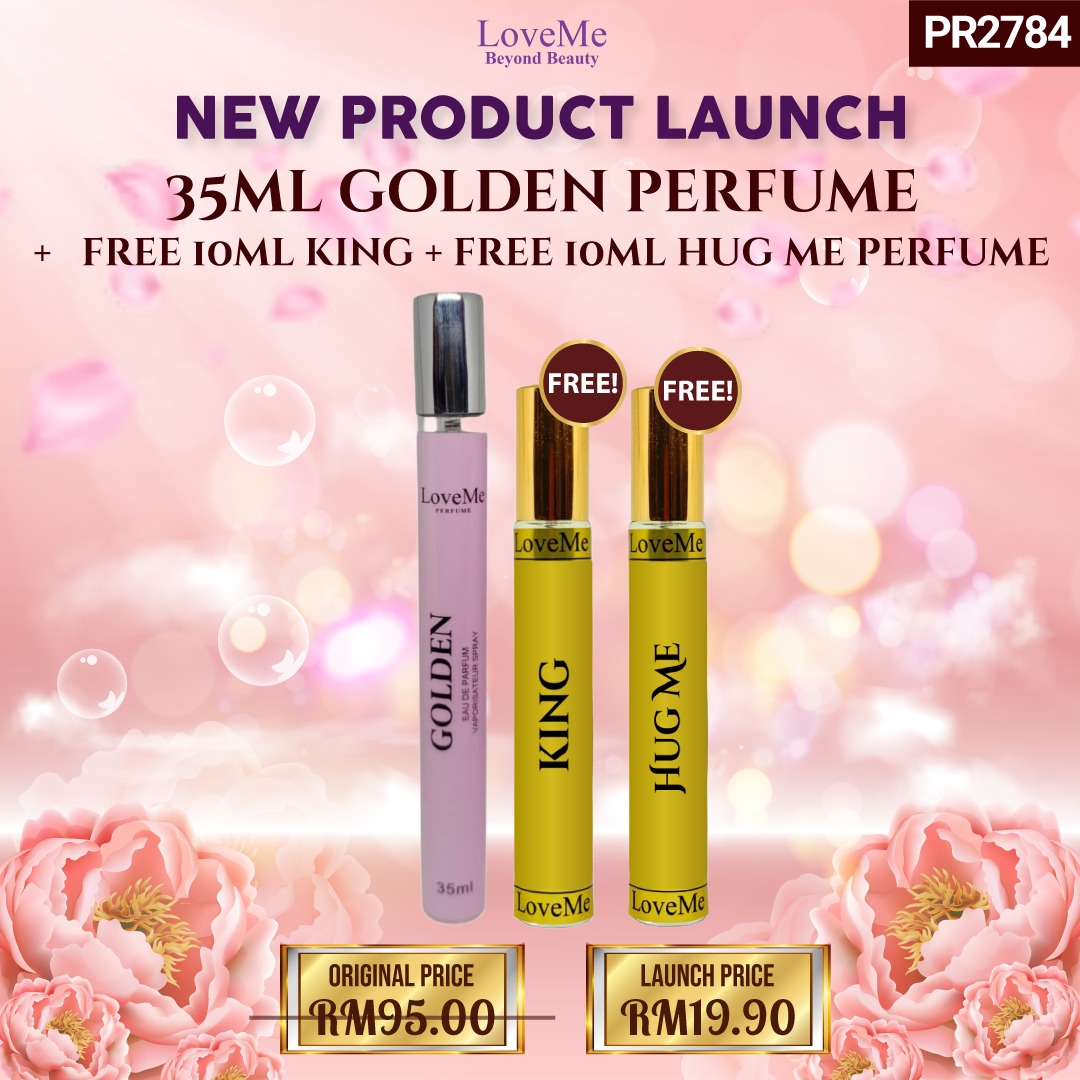 35ML GOLDEN MIST+ FREE 10ML KING , FREE 10ML HUG ME